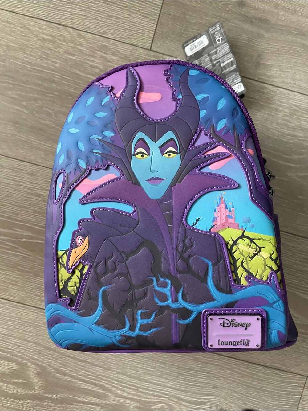 Loungefly Maleficent Purple and Blue Mini Backpack